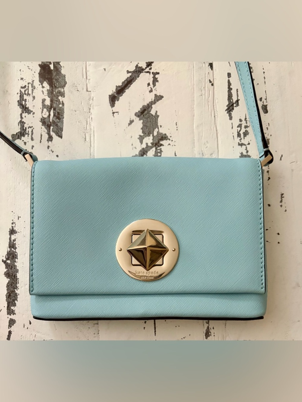 kate spade Light Blue‎ Crossbody with Gold-Tone Star Emblem